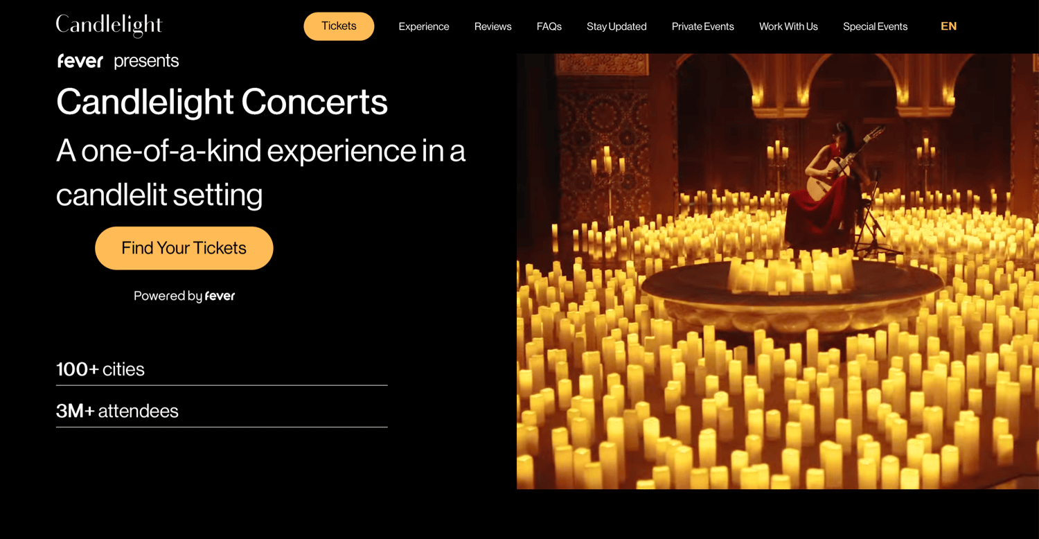 Candlelight Concerts: Music Illuminated by Thousands of Candles