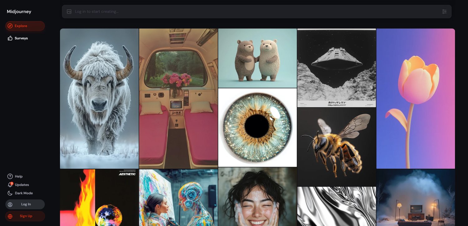 Midjourney Generative AI App / Website