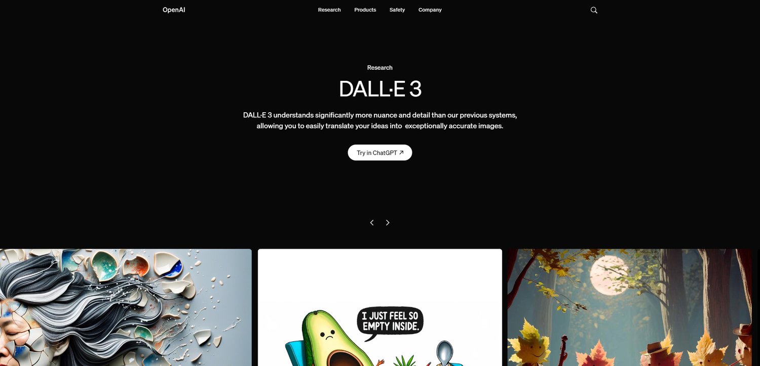 Dall-e 3 Generative AI App / Website