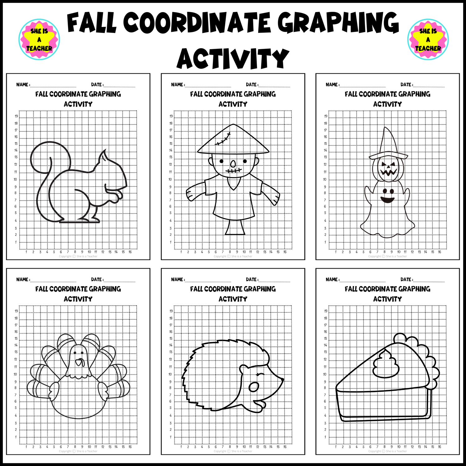 Fall Coordinate Graphing Activity - Payhip