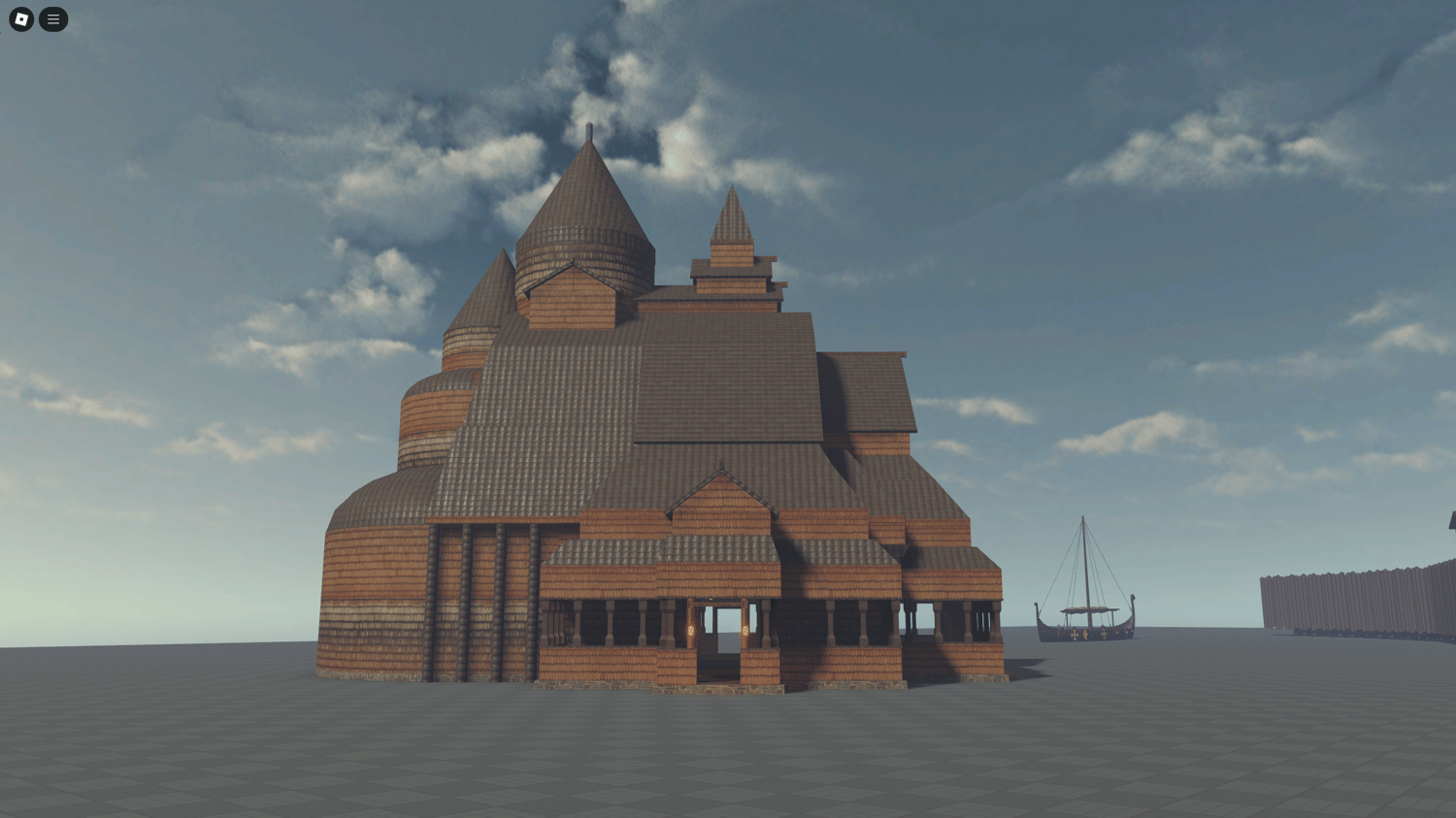 Functional Viking boat designed for sailing adventures and dynamic gameplay experiences