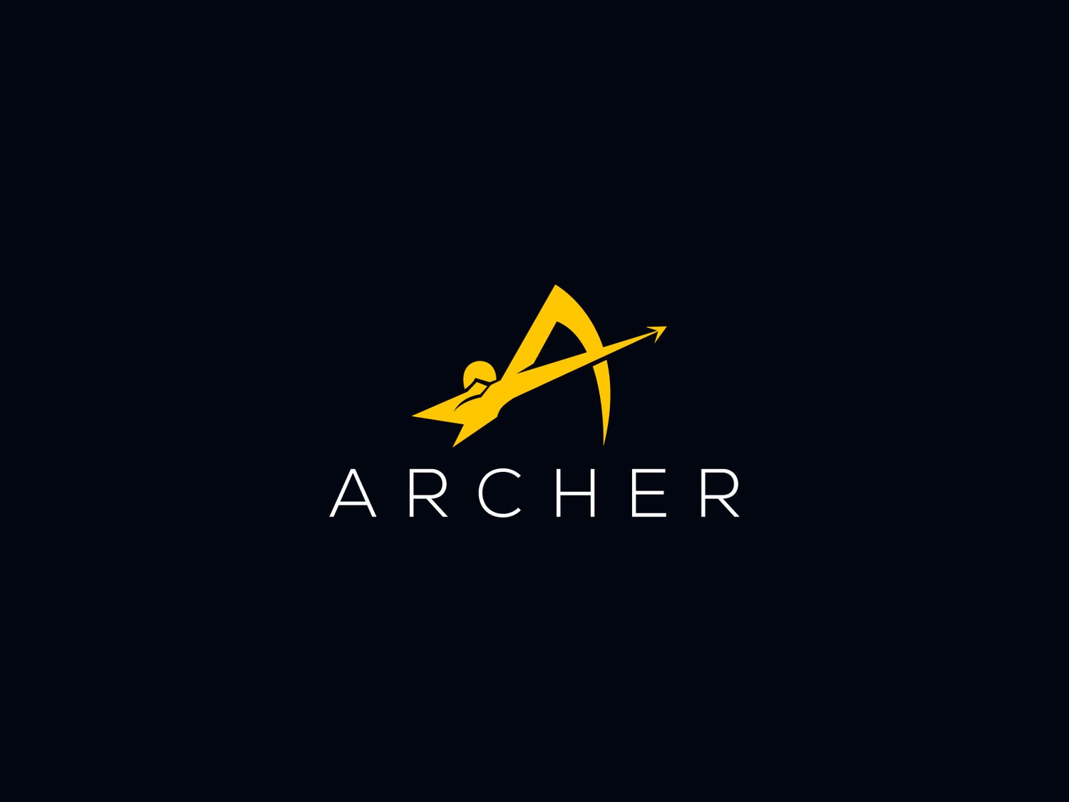 Handcrafted professional archer logo design, featuring an illustration of an archer symbolizing skill, precision, and determination, created by expert designers for branding and business use.