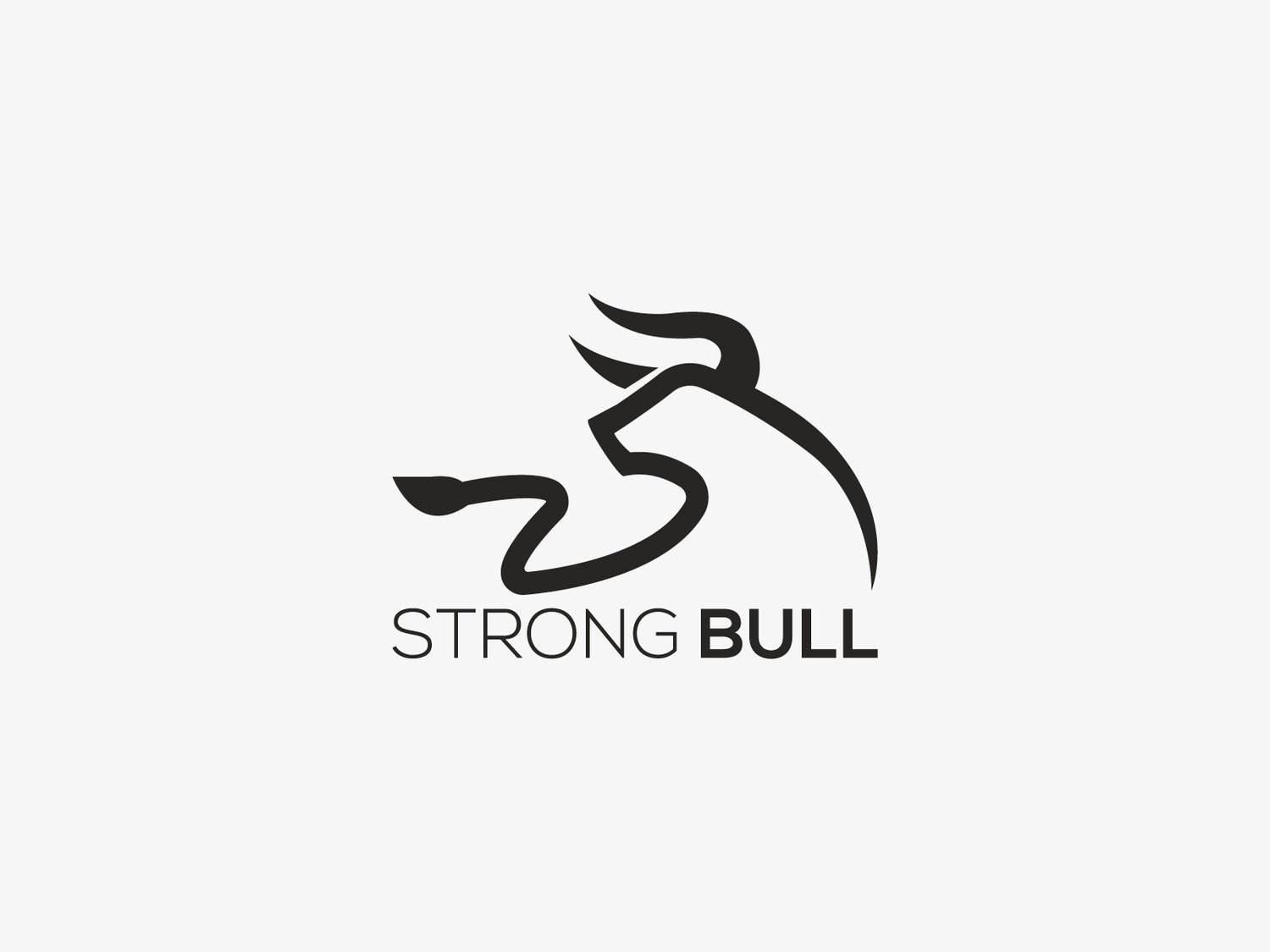 Handcrafted professional bull logo design, featuring a powerful and dynamic bull illustration symbolizing strength, determination, and resilience, created by expert designers for branding and business use.
