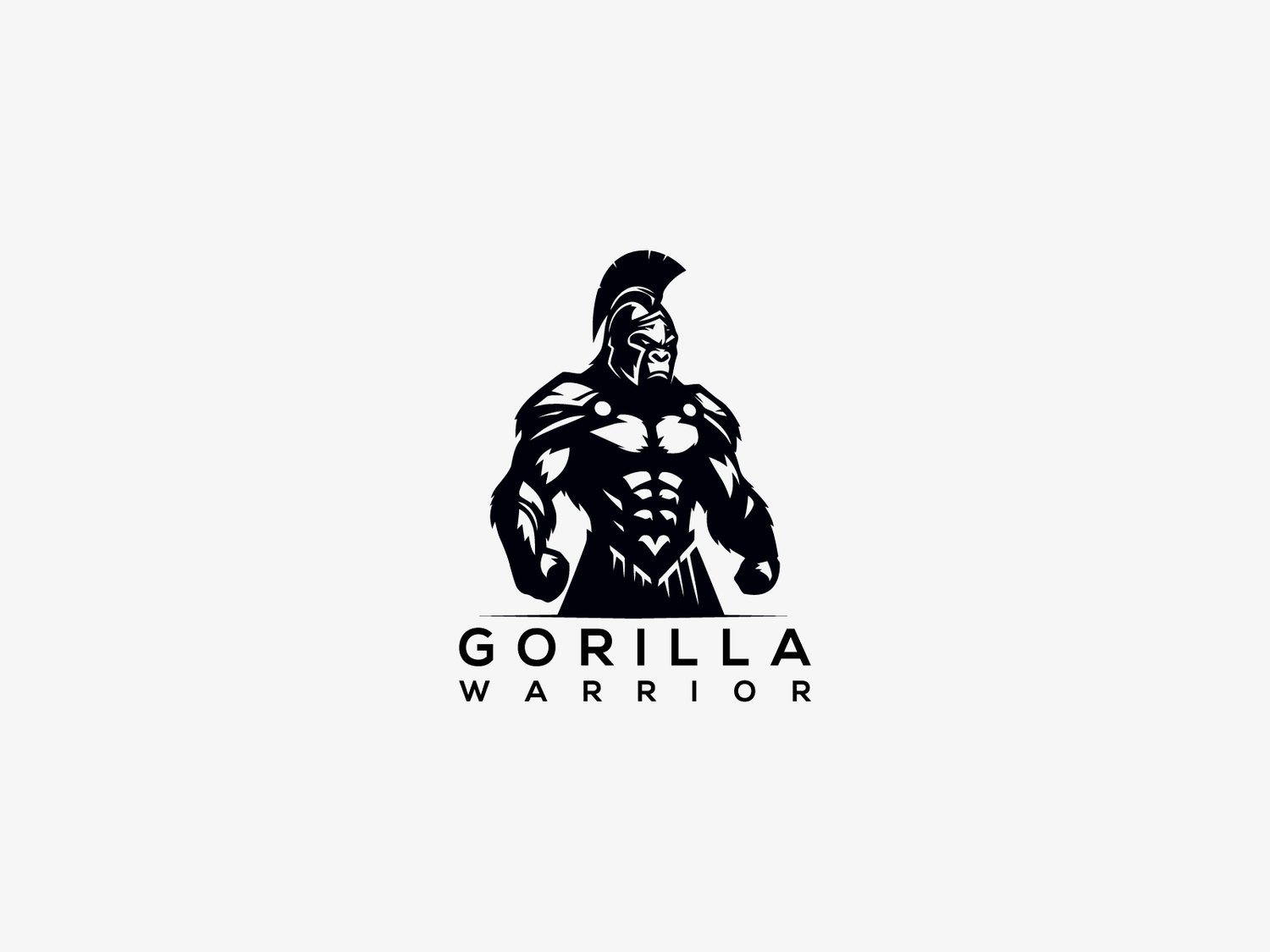 Hand-illustrated gorilla logo featuring a fierce and dynamic design, ideal for branding, merchandise, and business identity.