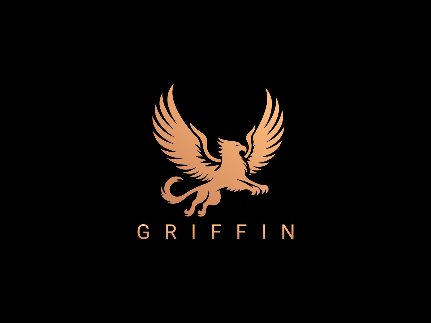 Hand-illustrated Griffin logo featuring a fierce and regal design, ideal for branding, merchandise, and business identity.