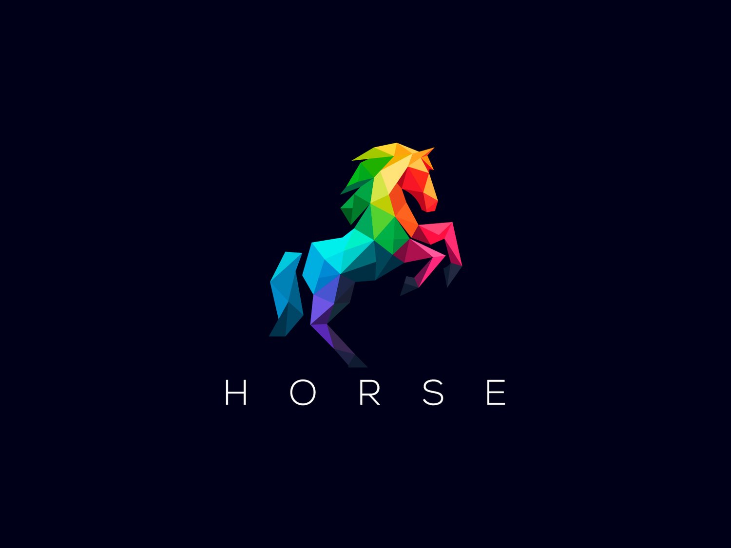 Hand-illustrated horse logo featuring a sleek and powerful design, ideal for branding, merchandise, and business identity.