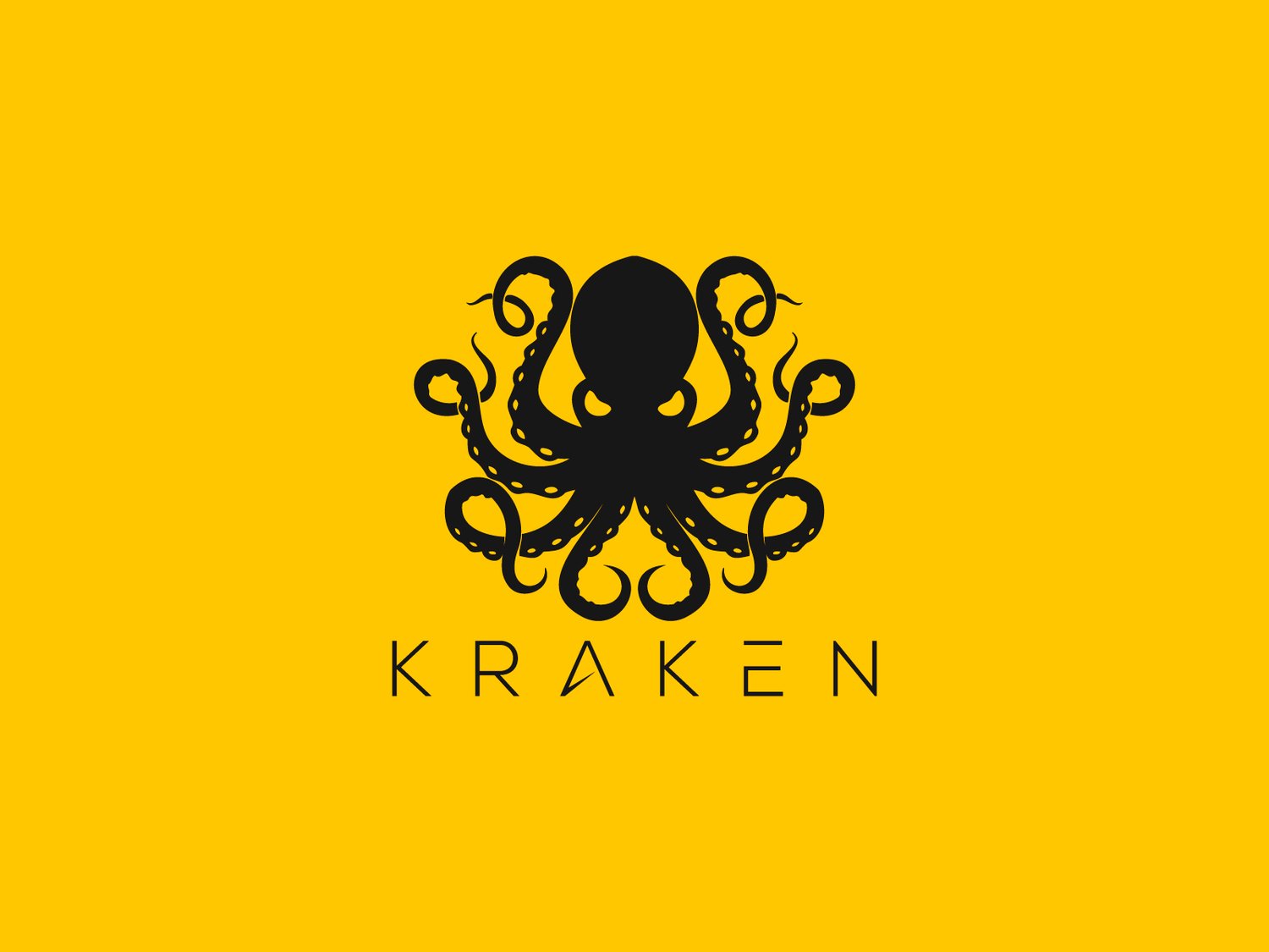 Hand-illustrated Kraken logo featuring a powerful and dynamic design, ideal for branding, merchandise, and business identity.