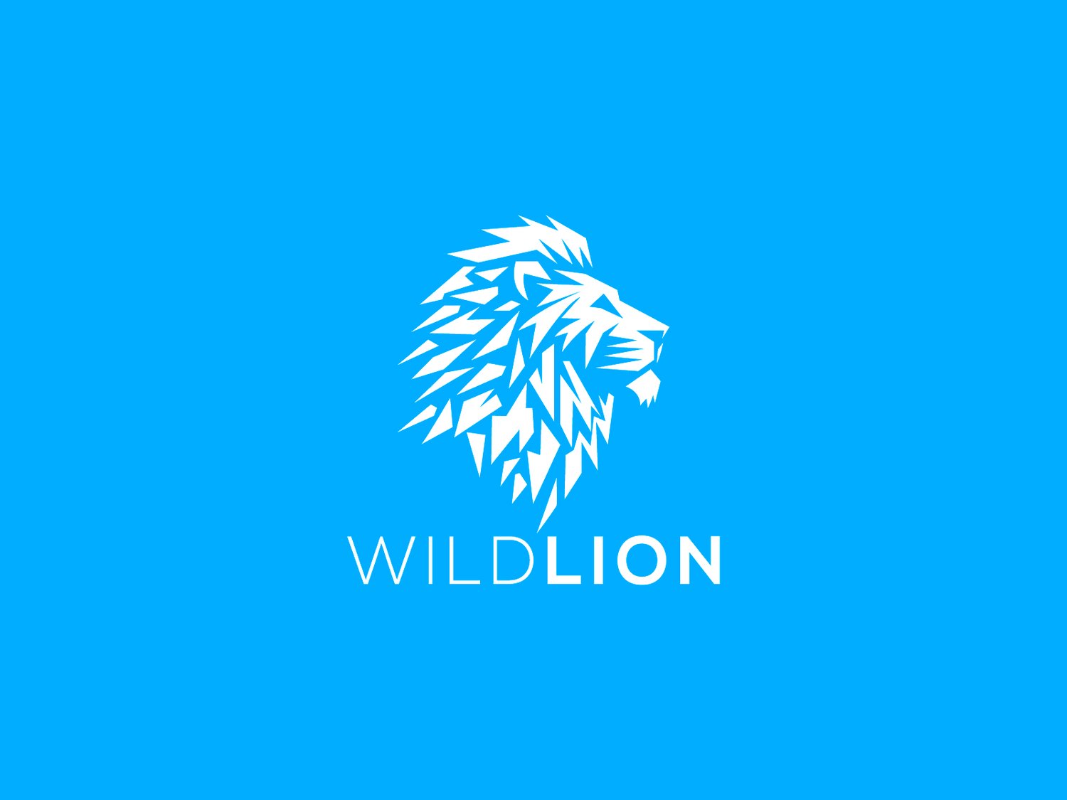 Hand-illustrated lion logo featuring a regal and fierce design, ideal for branding, merchandise, and business identity.