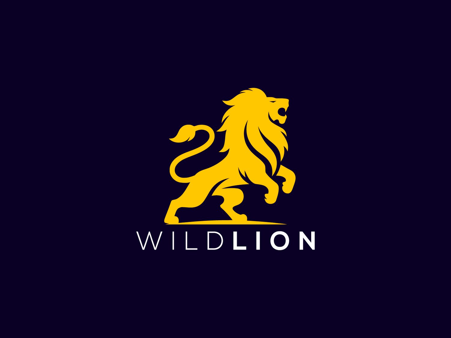 Hand-illustrated lion logo featuring a regal and fierce design, ideal for branding, merchandise, and business identity.