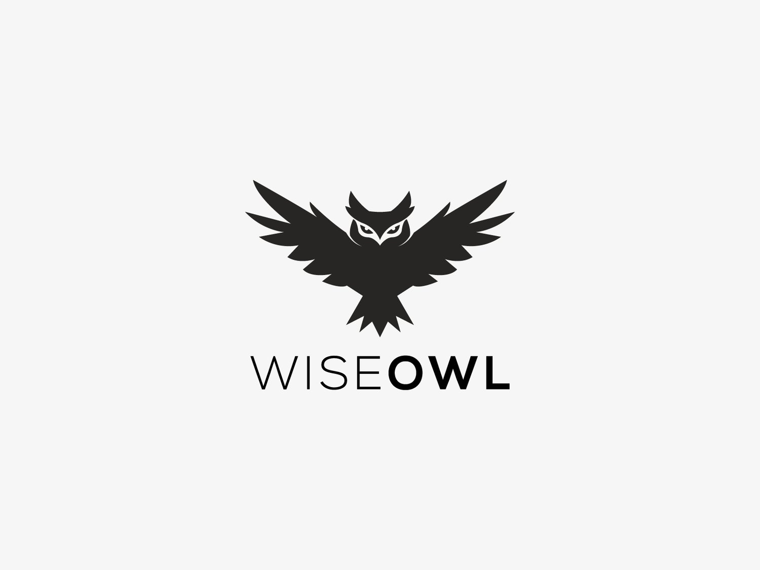 Hand-illustrated owl logo featuring a detailed and majestic design, ideal for branding, merchandise, and business identity.