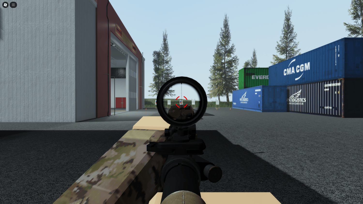 Military HQ building in the Canadian Army Base with realistic architectural details