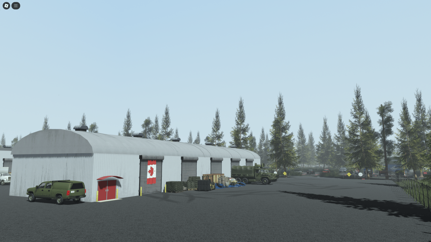 Custom military gear designed for Roblox soldiers in the Canadian Army Base pack.