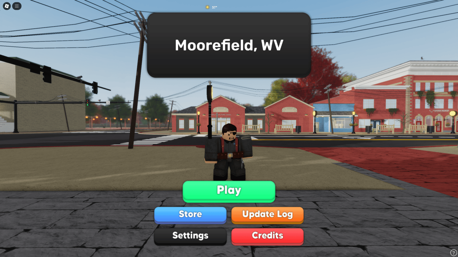 Exterior of the Outback Steakhouse added to the Moorefield Roblox map.