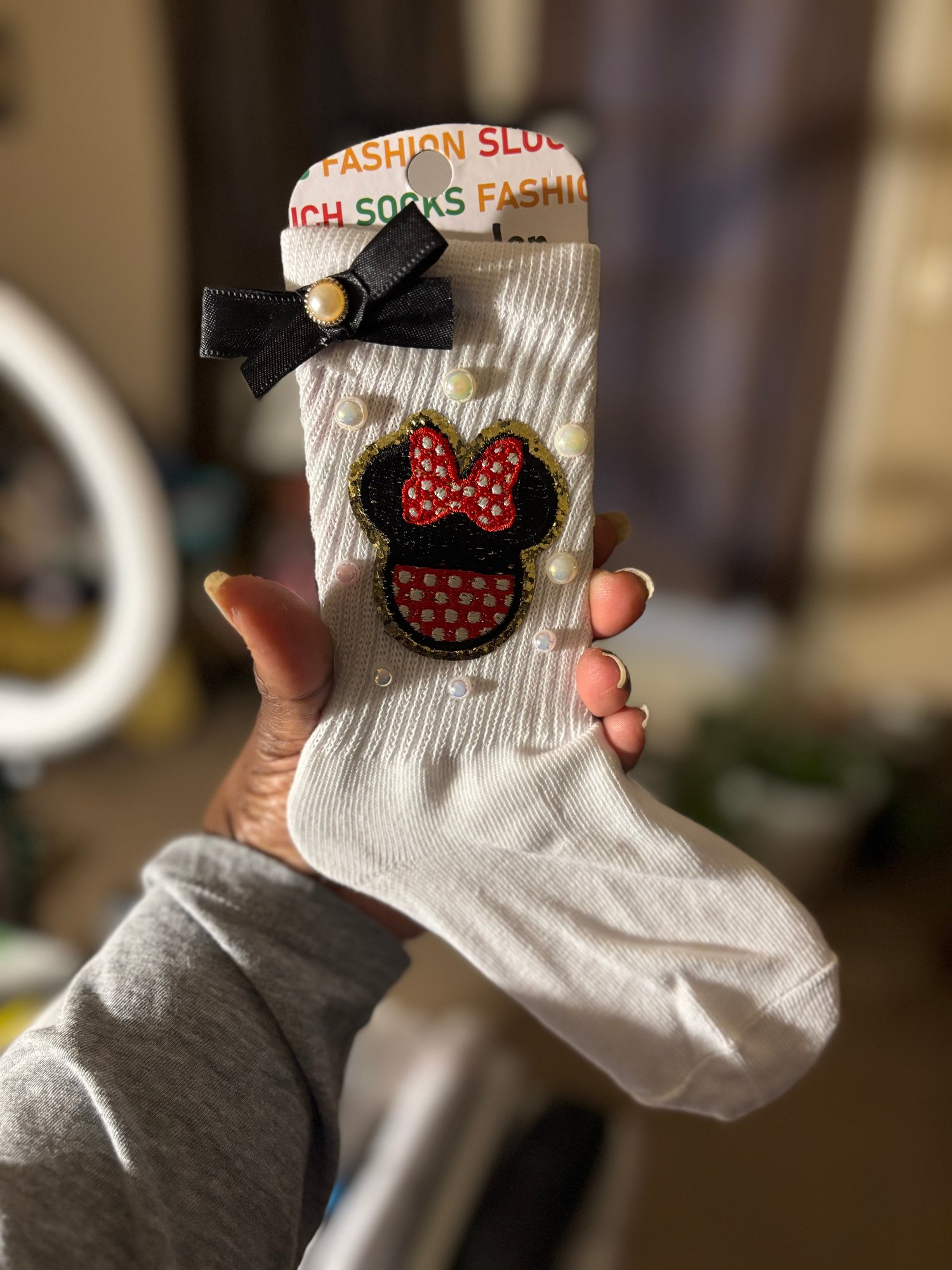 minnie junk socks