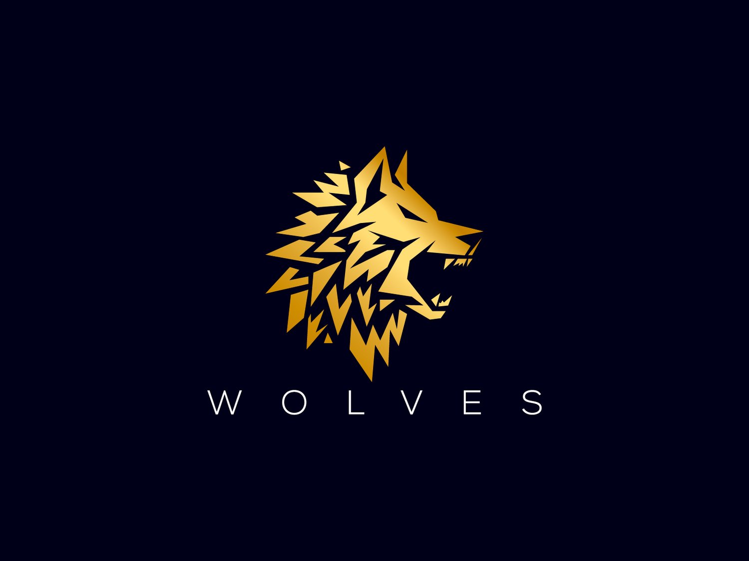 Hand-illustrated wolf logo featuring a fierce and dynamic design, ideal for branding, merchandise, and business identity.