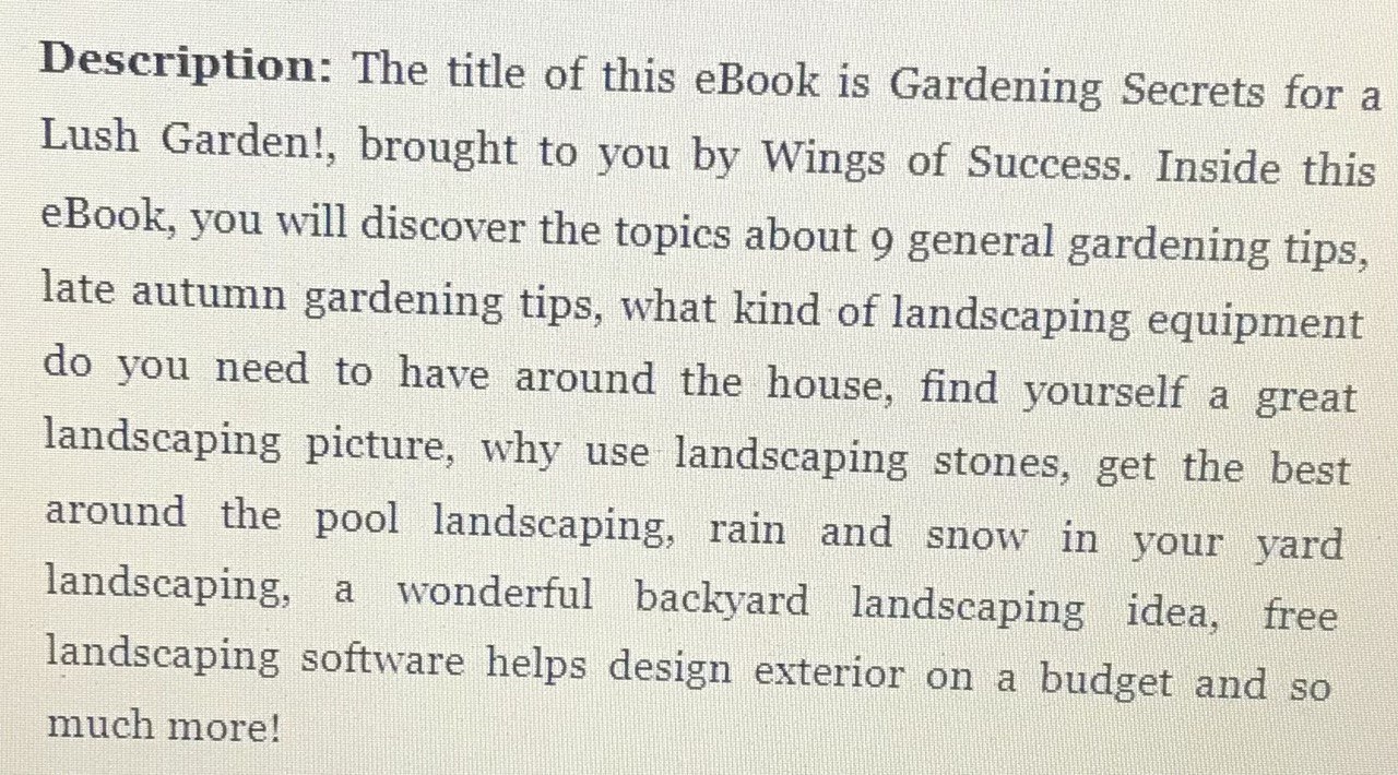 gardening