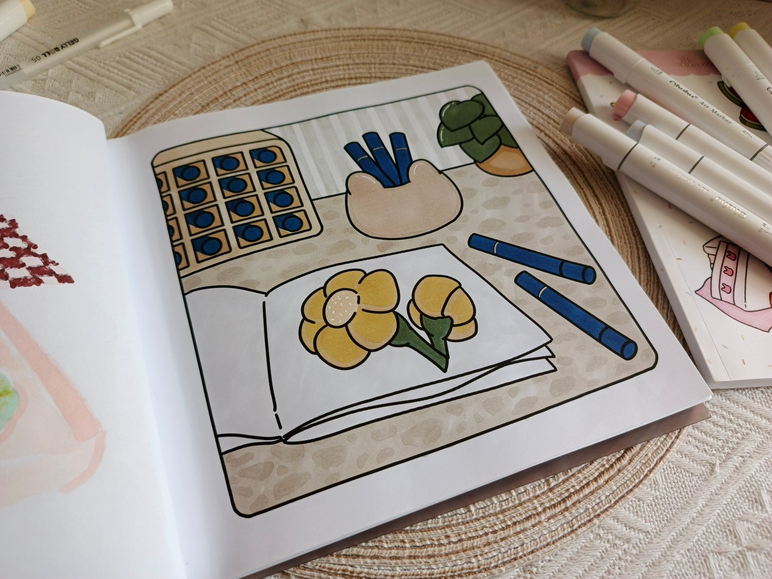 nordic style table ohuhu markers