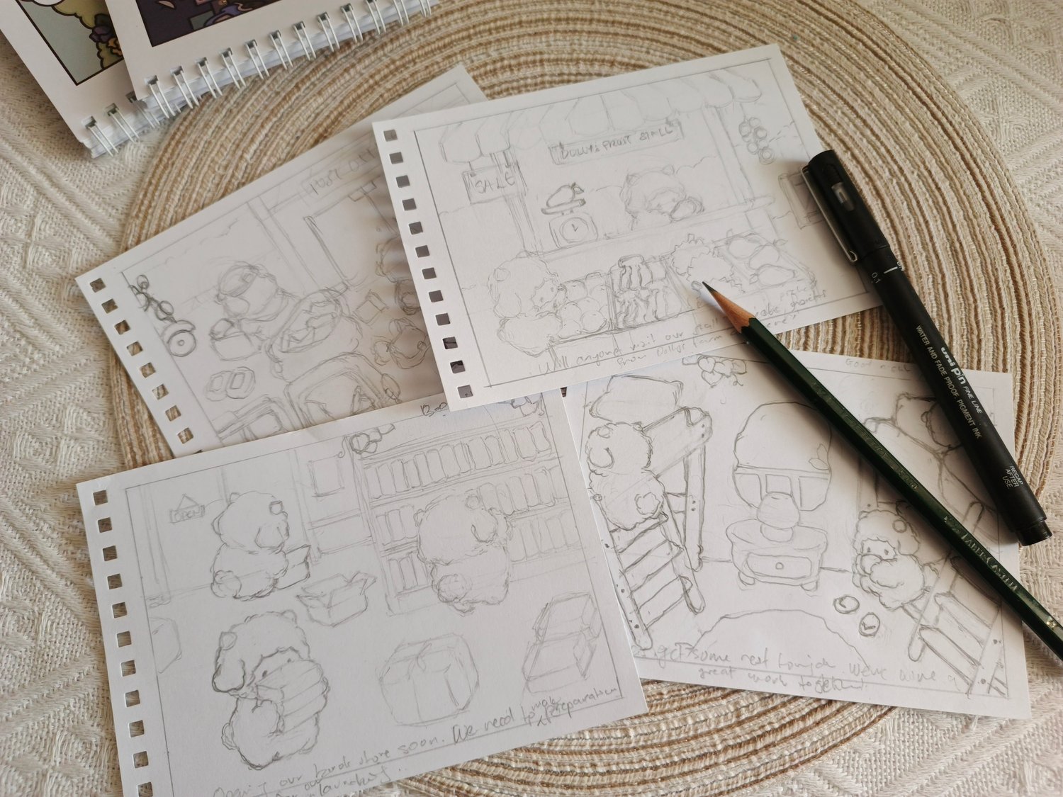 mini coloring book sketches little sheep