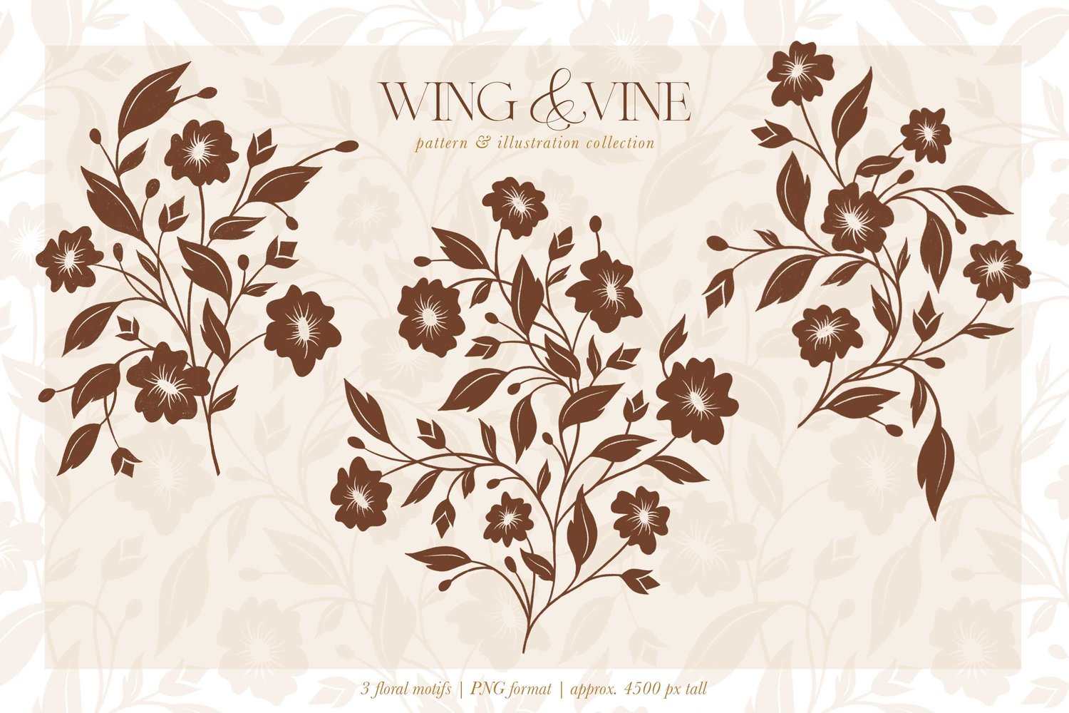 Surface pattern design collection in mint green and gold with Florals, butterflies, bugs, bees, gingham, stripes, and leaves