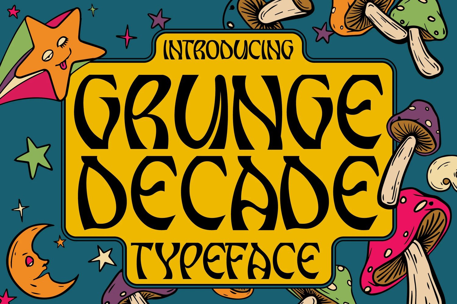 Grunge Decade Psychedelic Font