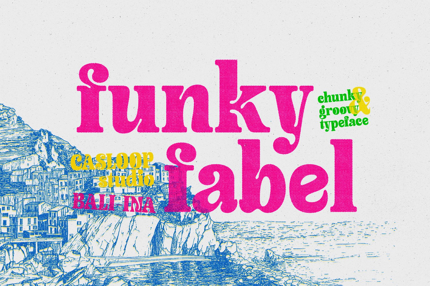 Bubble Funky Fabel Psychedelic Font