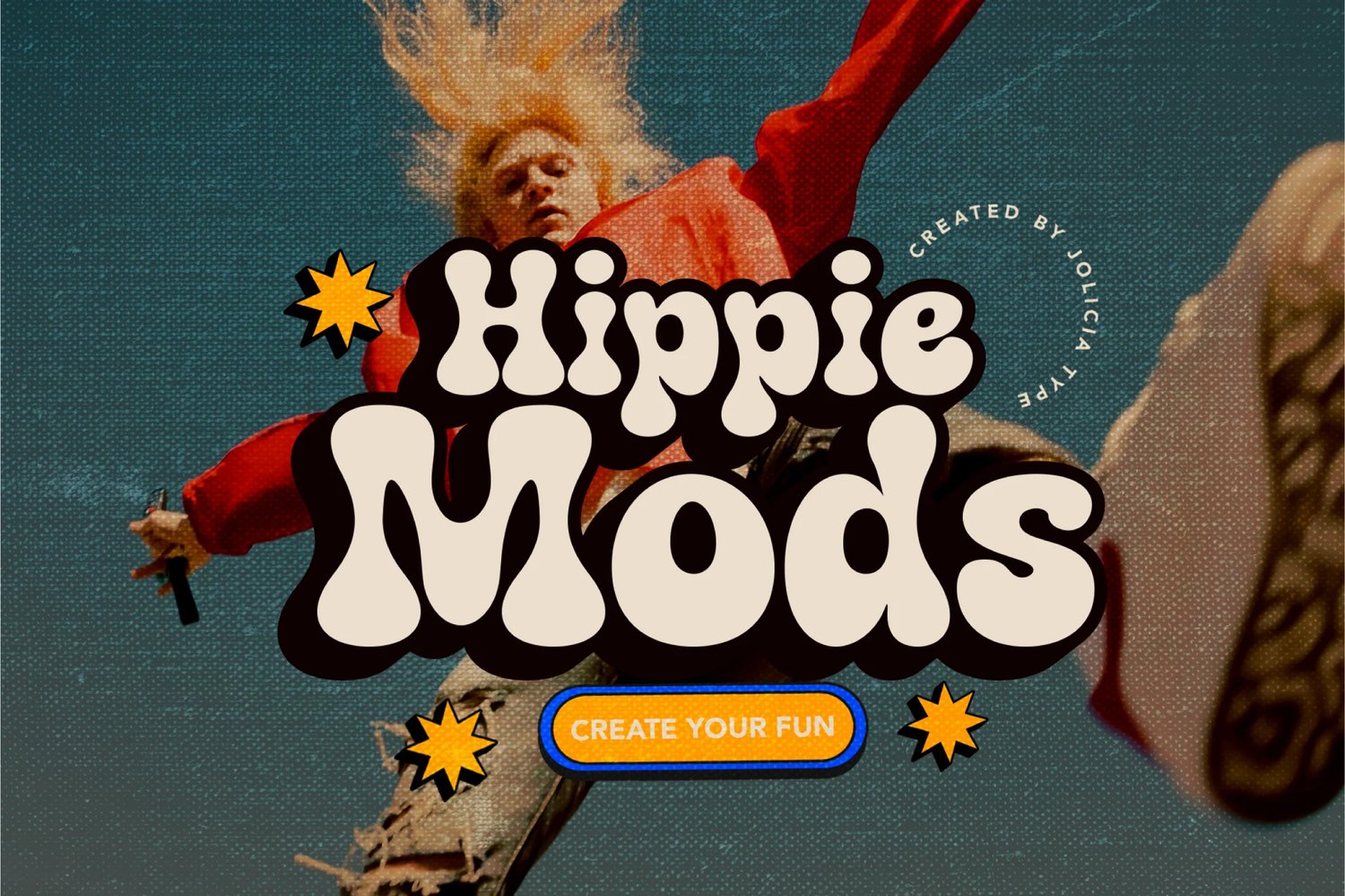 Hippie Mods Psychedelic Font Free Download