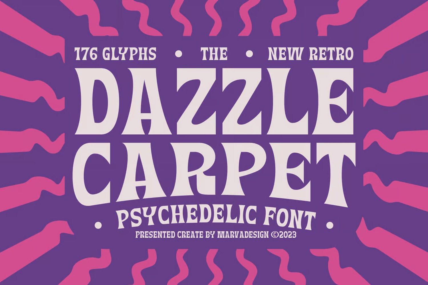 Dazzle Carpet Psychedelic Font Free Download