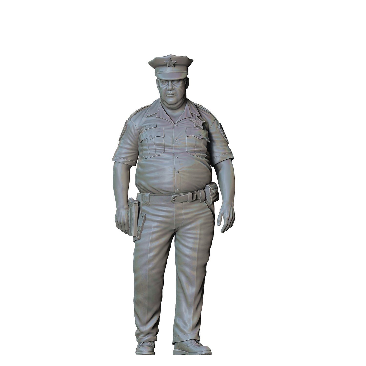 3DP Miniatures Overweight Police Officer2