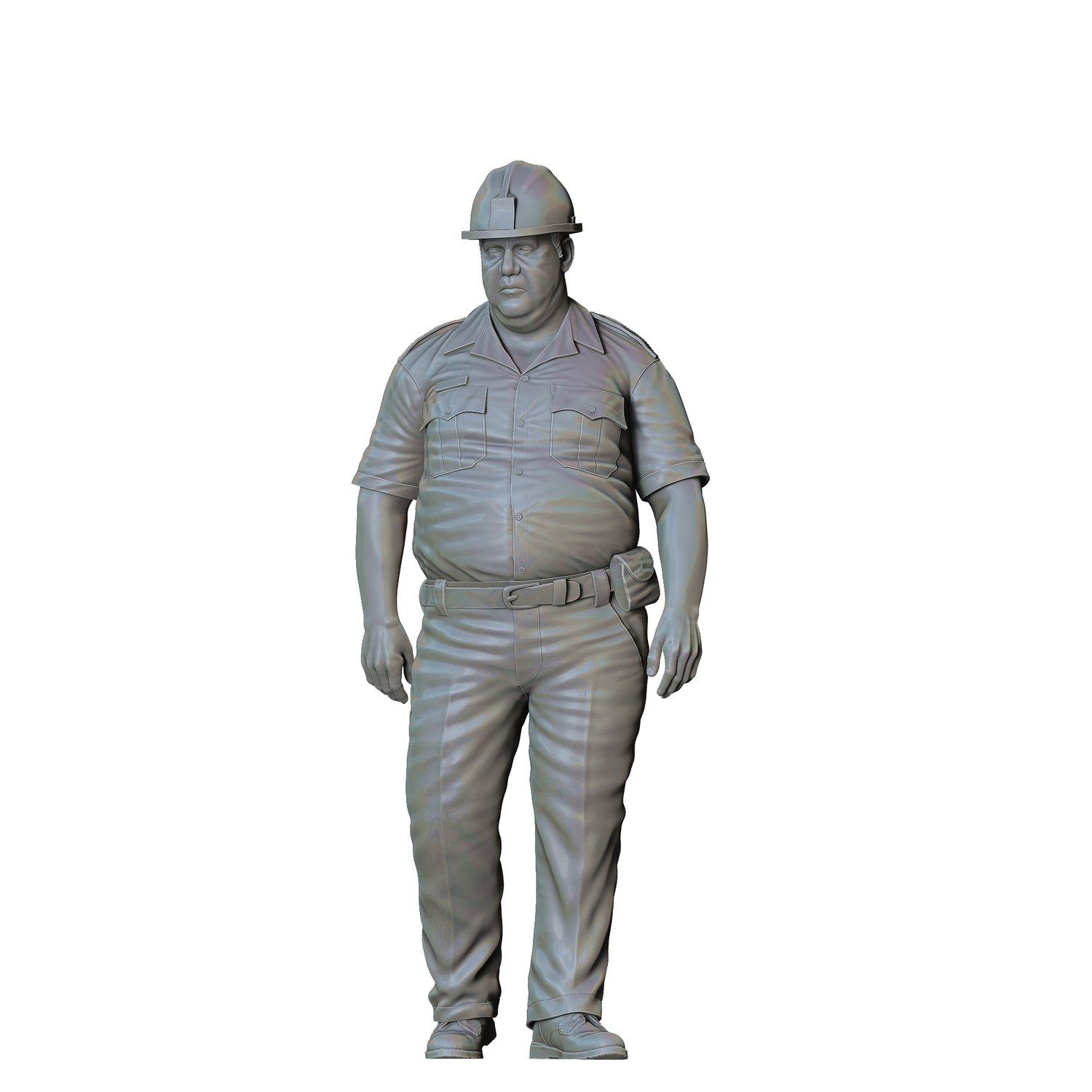 3DP Miniatures Overweight Police Officer2