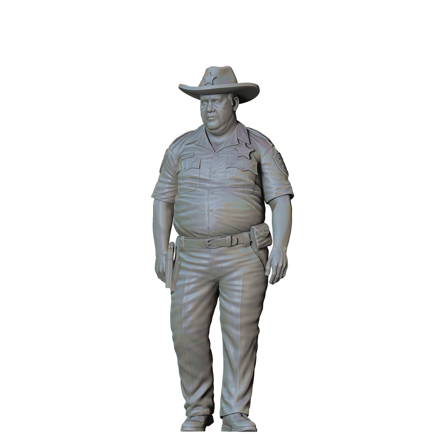 3DP Miniatures Overweight Police Officer2