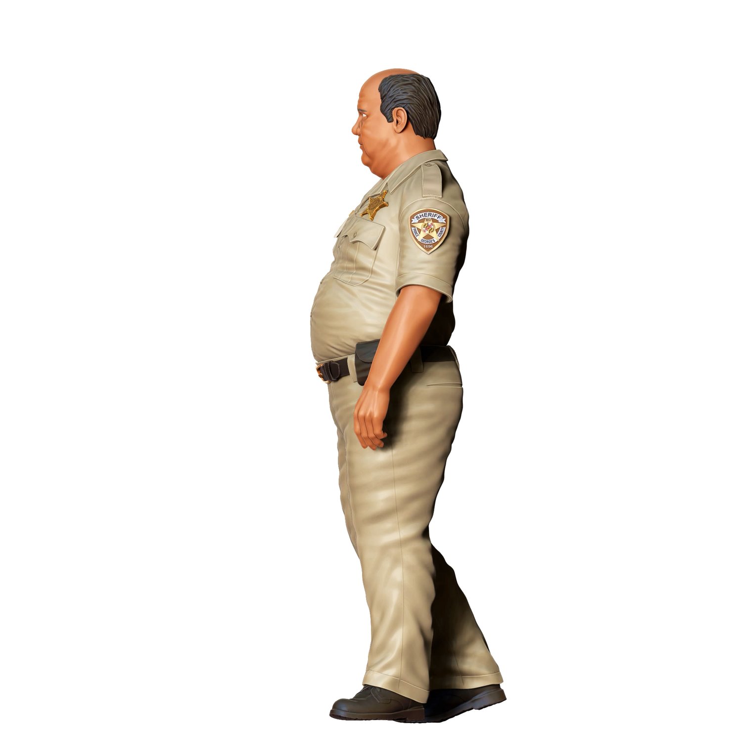 3DP Miniatures Overweight Police Officer2