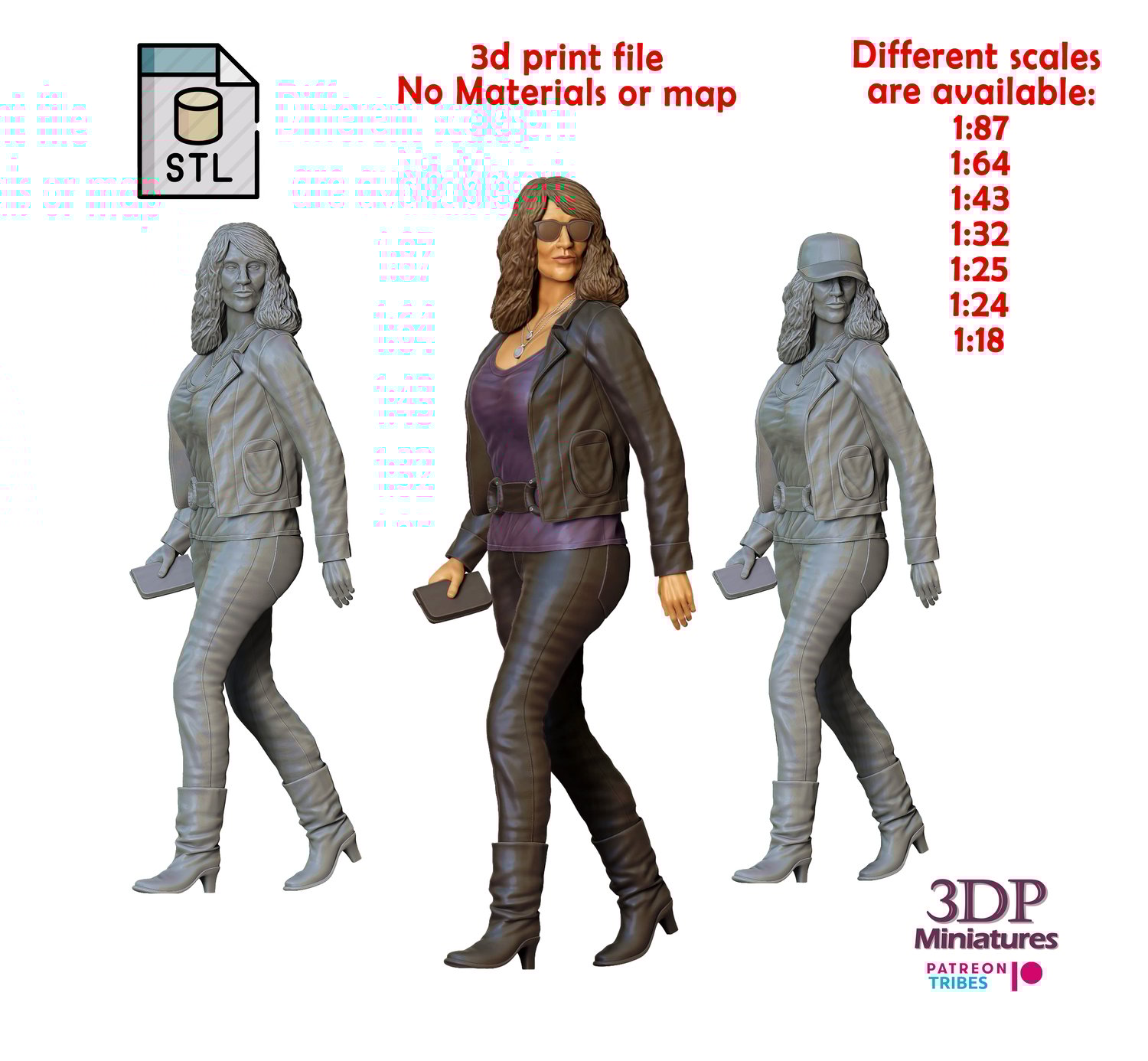 3DP Miniatures Sons of Anarchy Gemma Teller Katey Segal