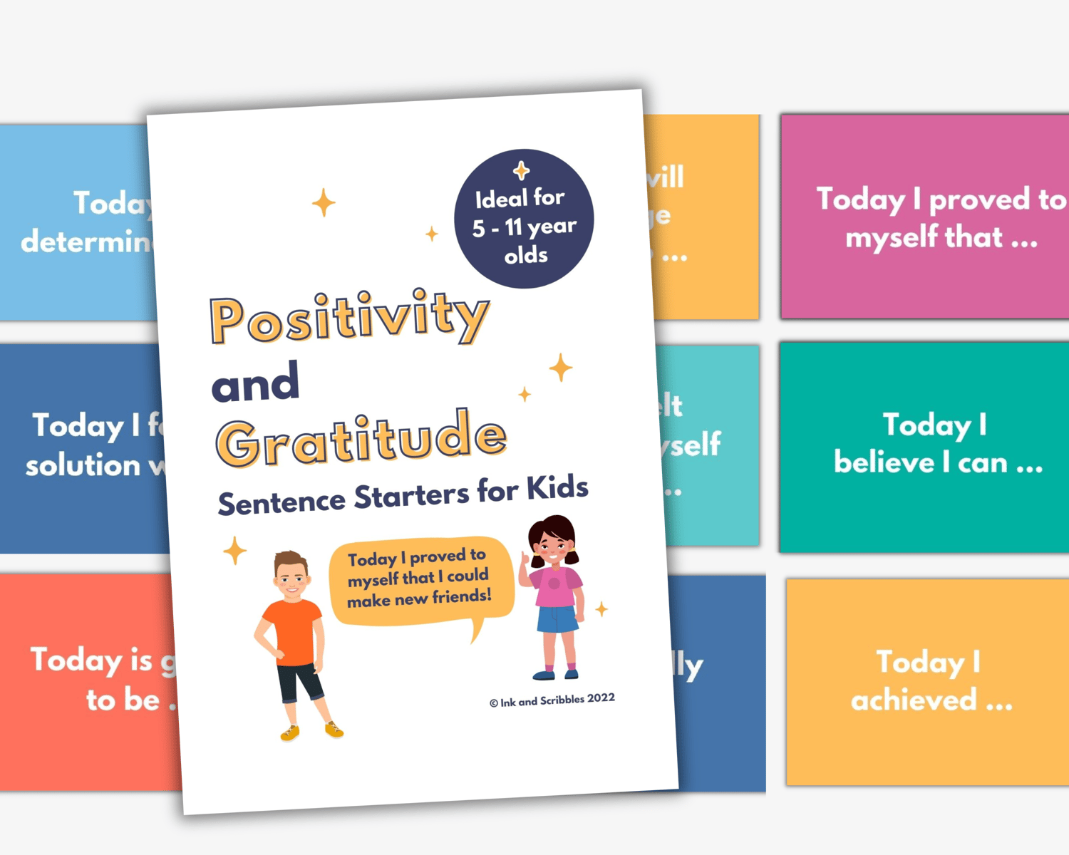 Positive Thinking Support Cards for children and teenagers