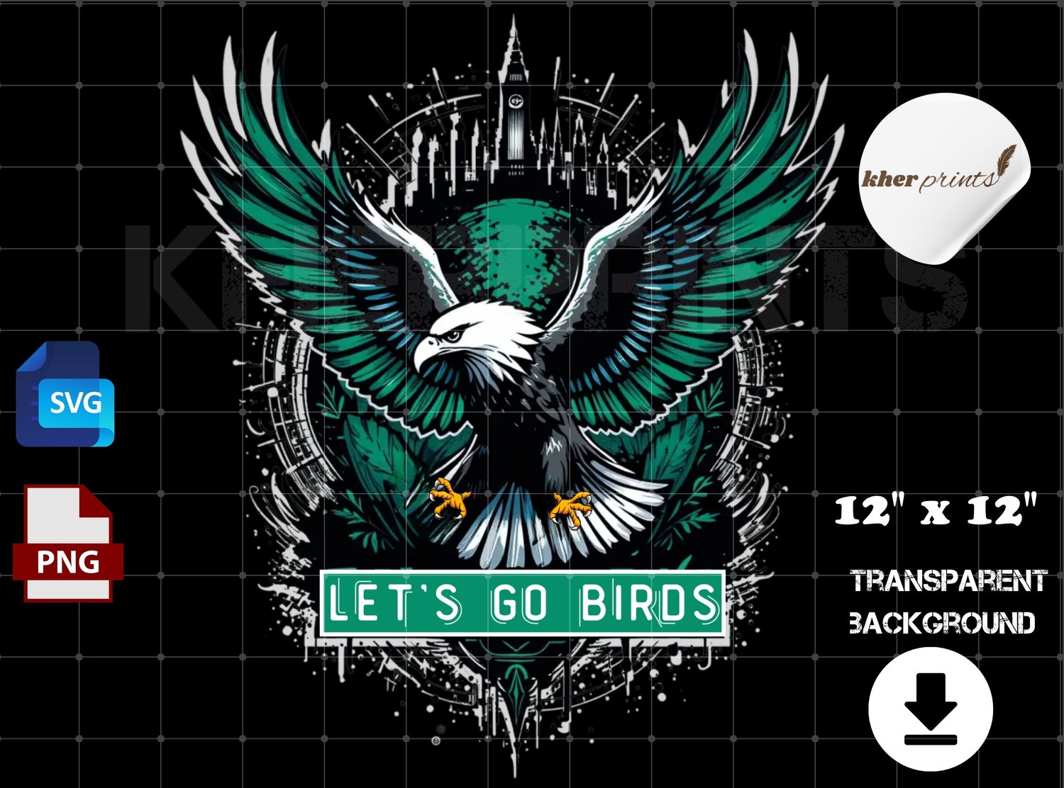 let's go birds , eagles football