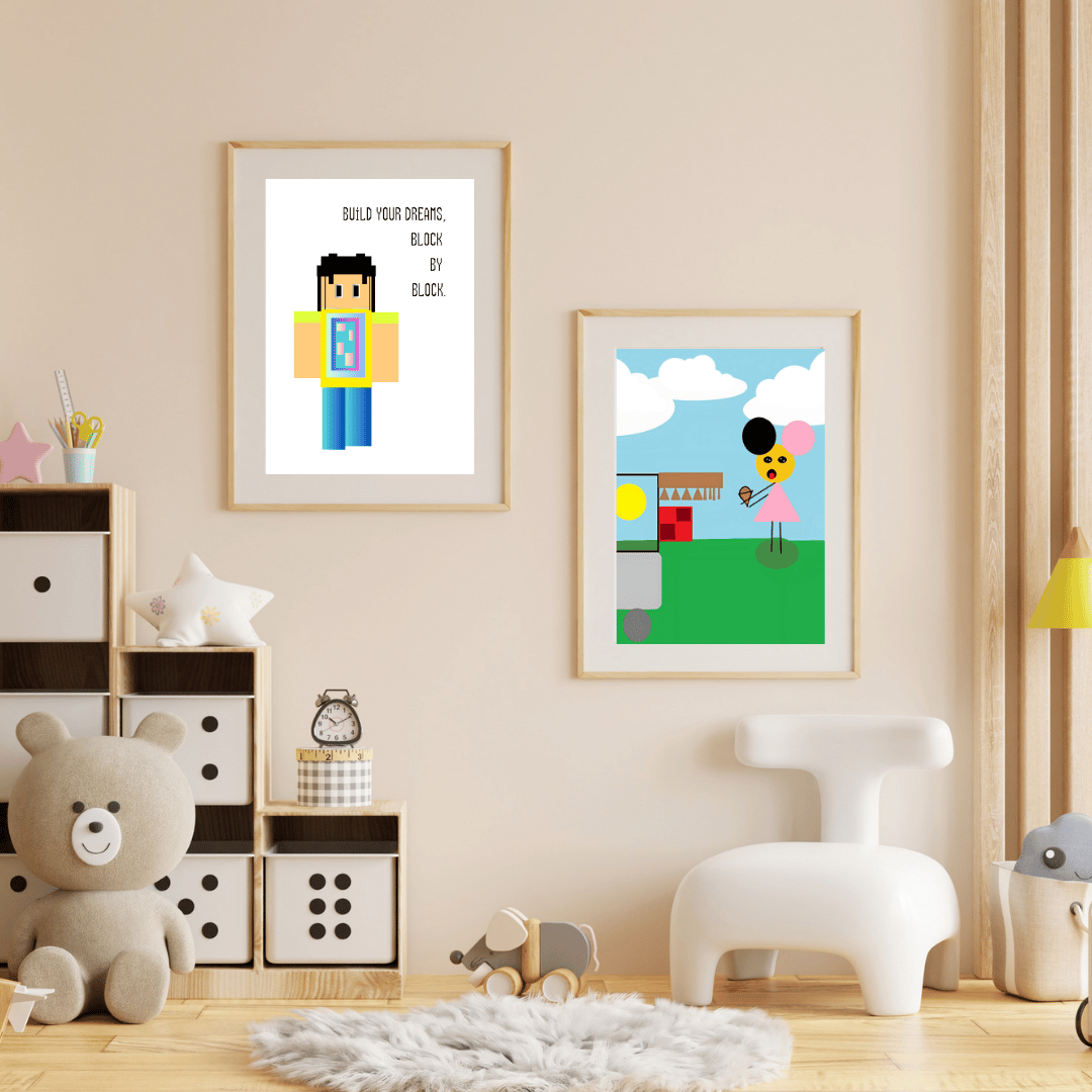 Transform your space with our printable kids' collection. Easy to download, print, and frame for instant style.