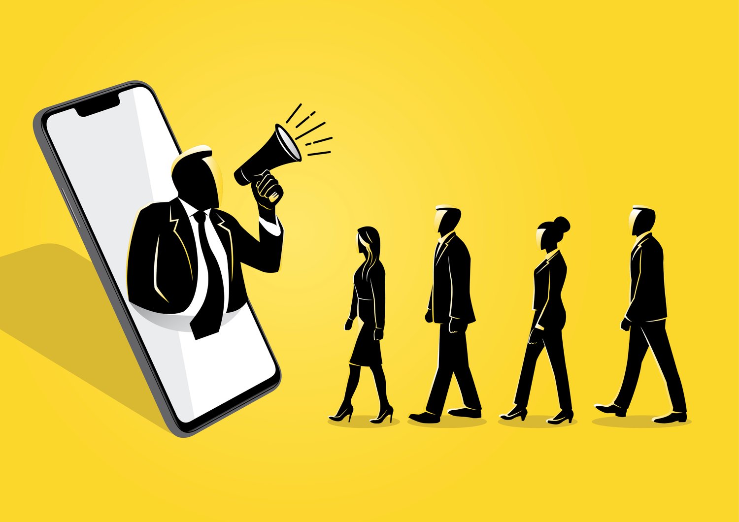 Illustration du marketing d'influence