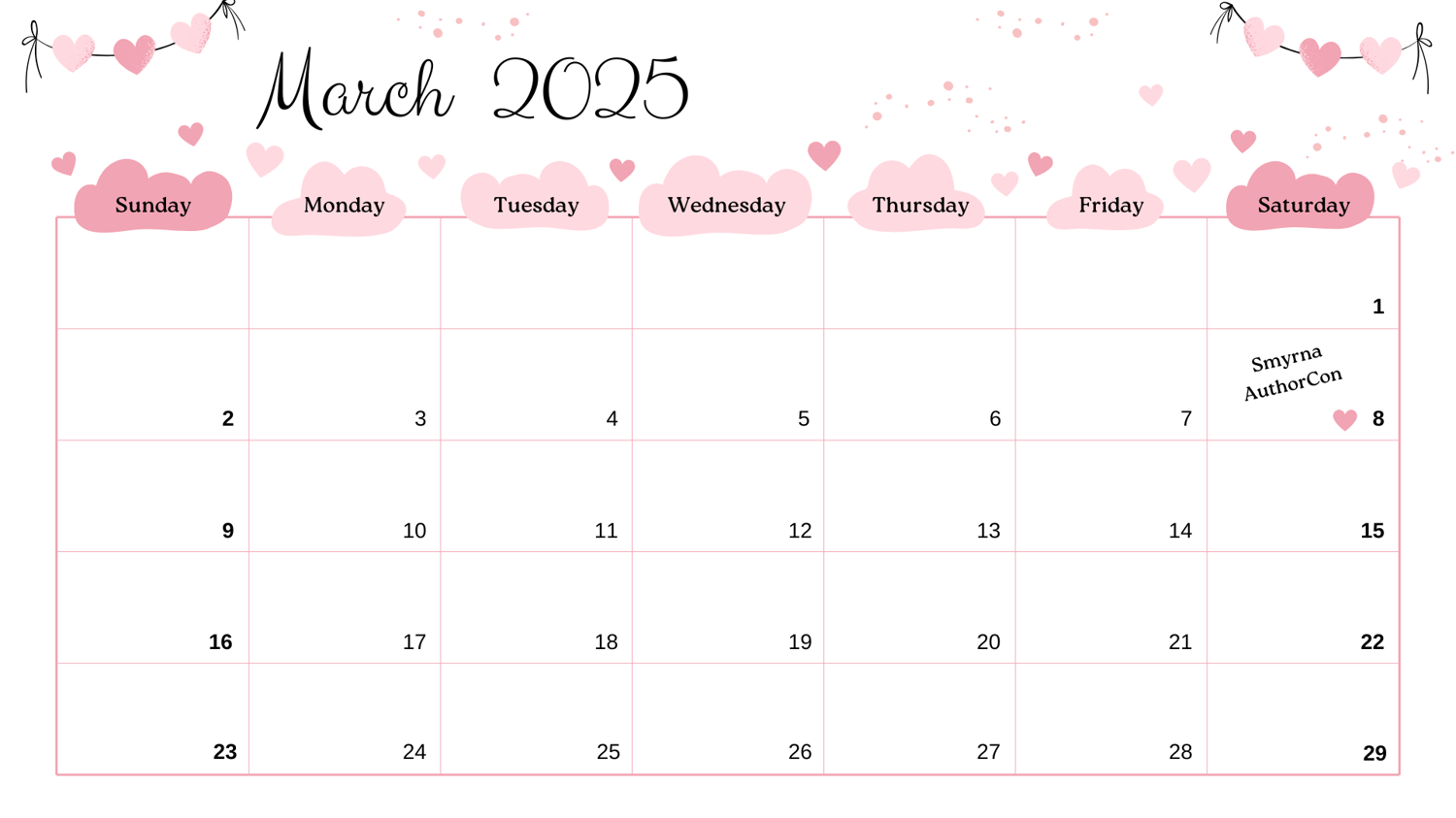March 2025 Eridani Press Events