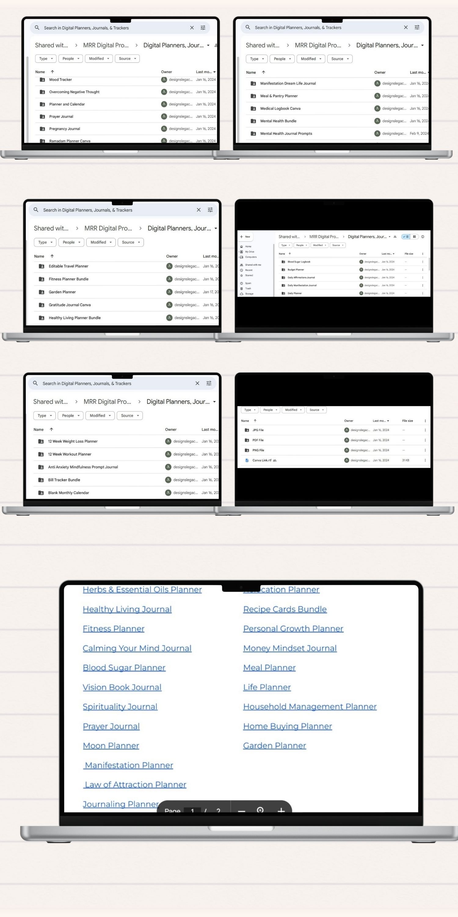 82 beautifully designed planners, journals, and trackers