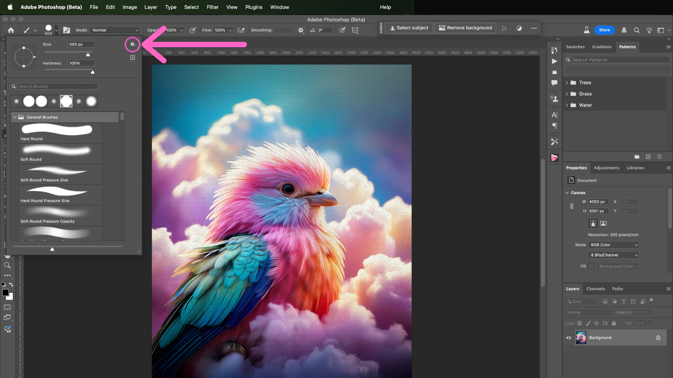 importing photoshop brushes
