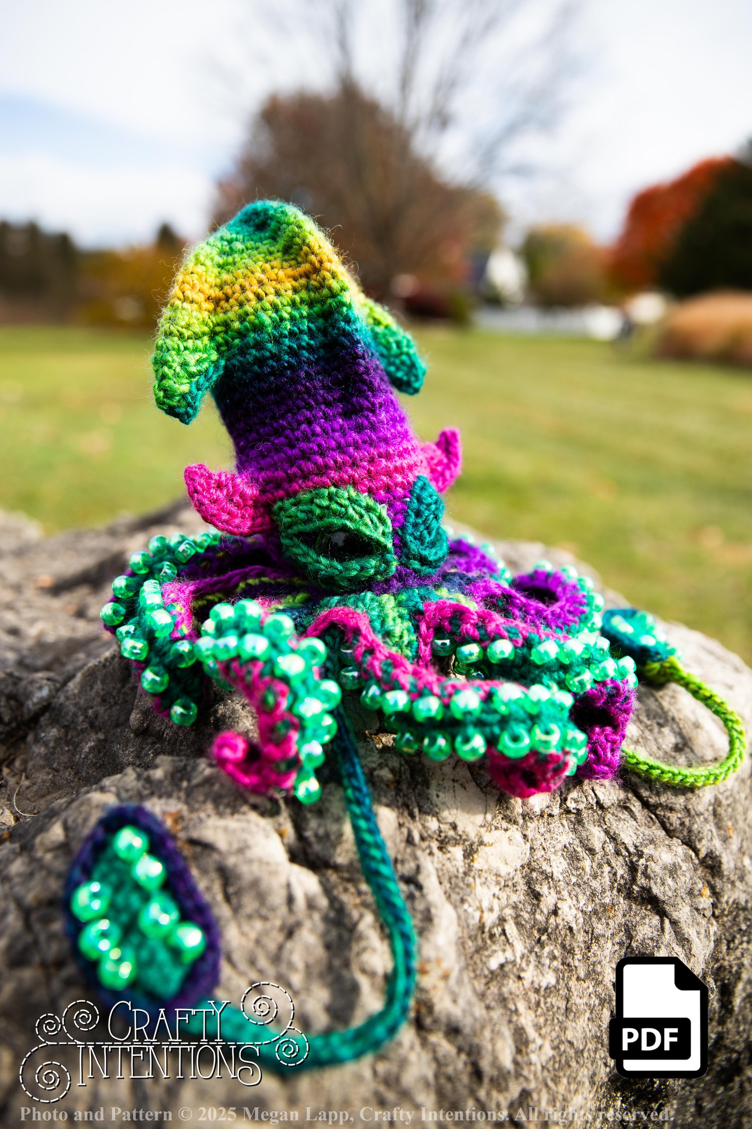 Medium Krakens Set 2 No Sew Crochet Pattern by Crafty Intentions