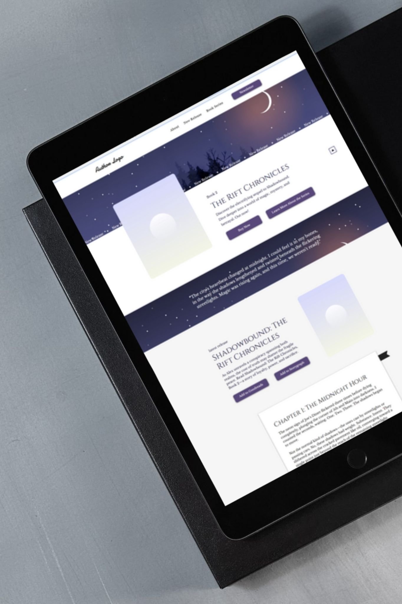 author website templates