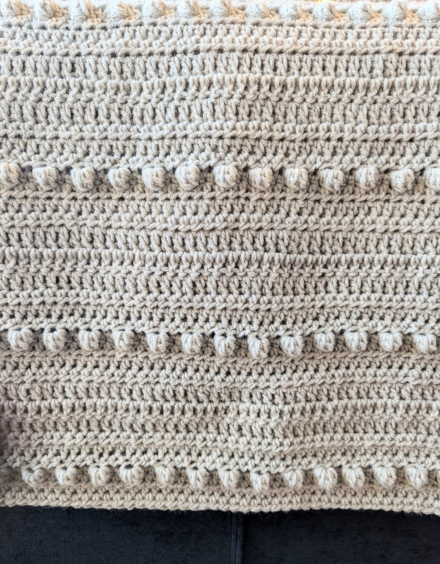 Bobble Blanket Crochet Pattern texture