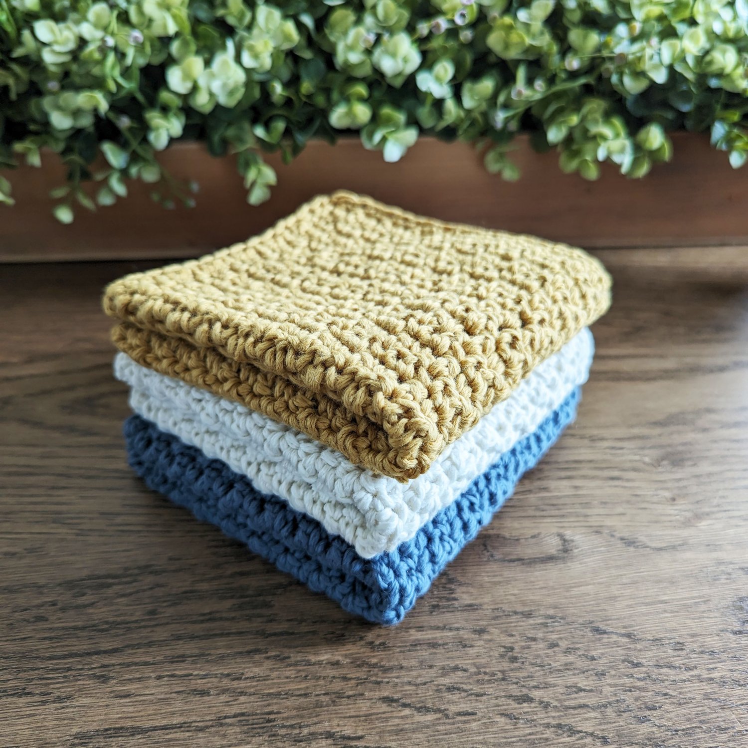 Modern Textured Dishcloth Crochet Pattern