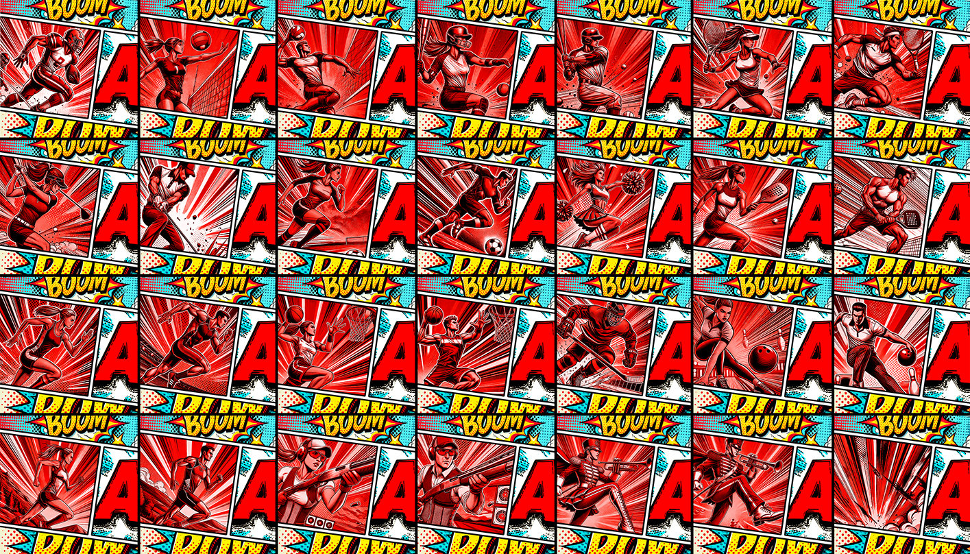 Comic Photoshop Template, Digital Backgrouond, Composite Photos, Multi Sport Design, Team Pics, Photo Day, Media Day, Comic Book, Fun, Portraits, Schools and Teams, T&I