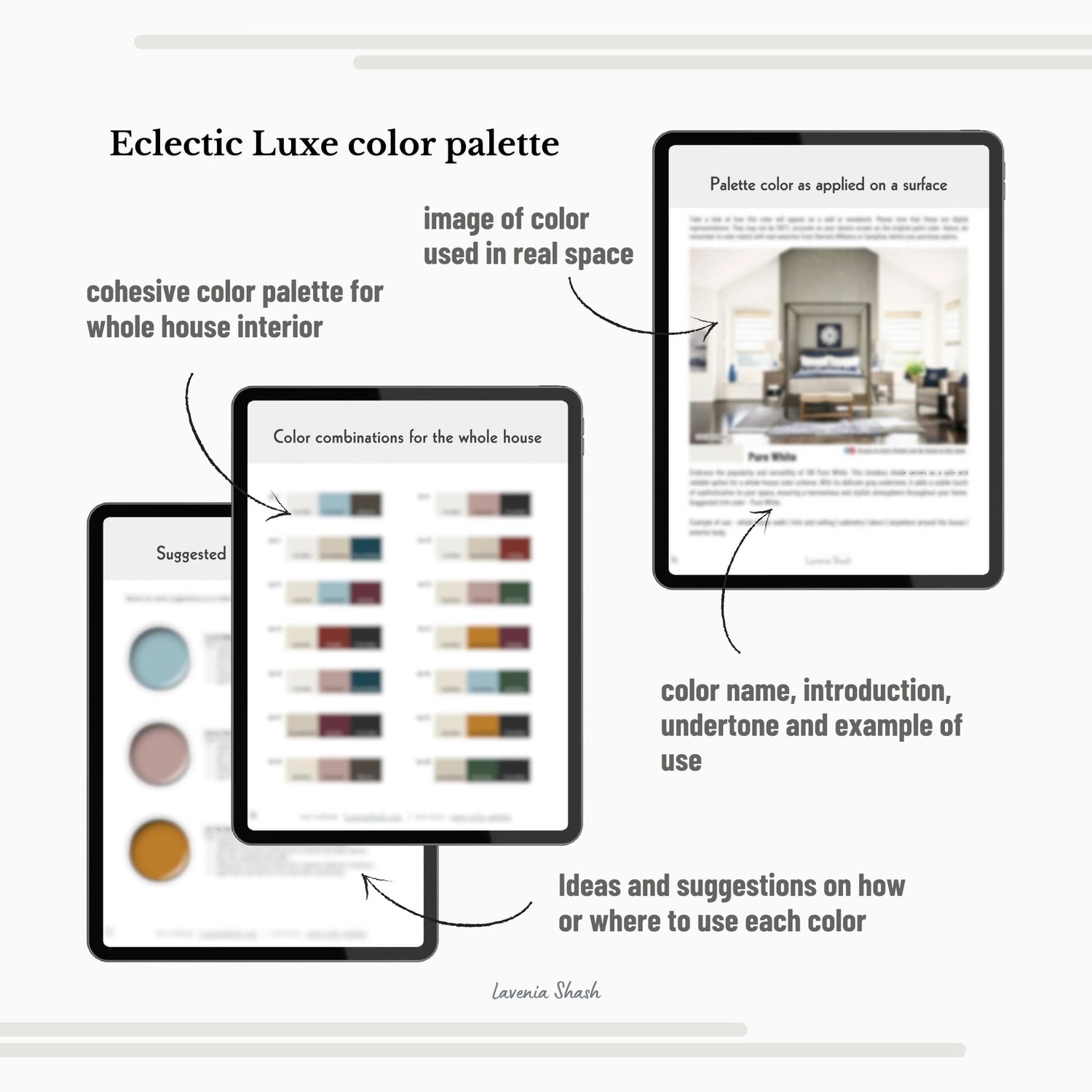 Sherwin Williams Eclectic Luxe Color Palette For Whole House Interior. Paint Scheme With Jewel Tones For Glam Maximalist, Bold Luxury Home Deco.