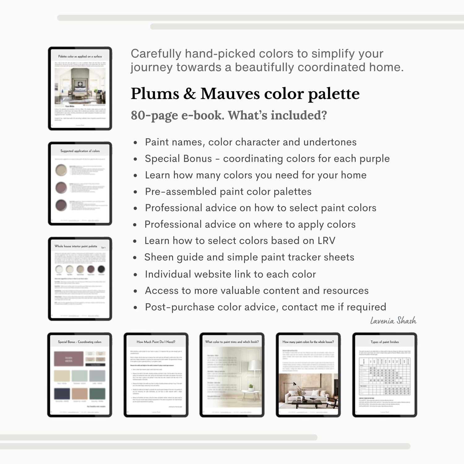 Plum And Mauve Paint Color Palette with Sherwin Williams Muted And Dark Purples for Whole House Interior