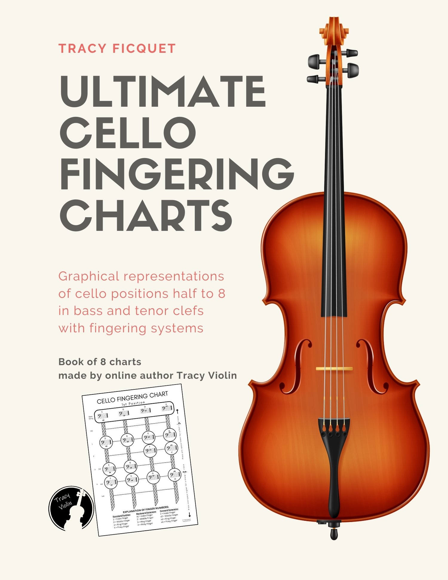 BUNDLE B : Ultimate Cello Fingering Charts - The Upper Positions