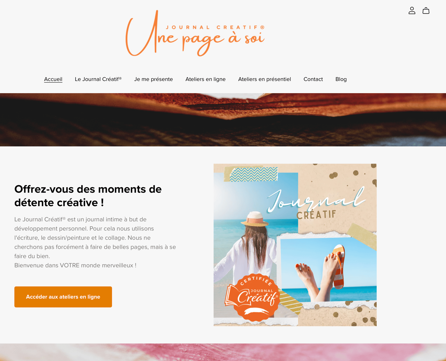 Une page à soi - Journal Créatif