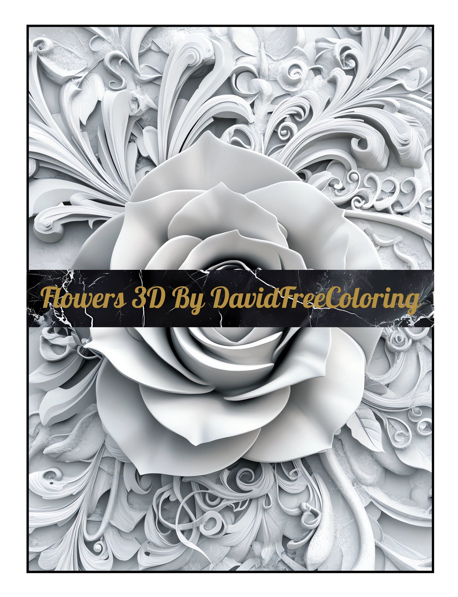 Flowers 3D Coloring Book is a coloring book for adults with 80 beautiful flower images to color creatively, both through the download of PNG and PDF files.