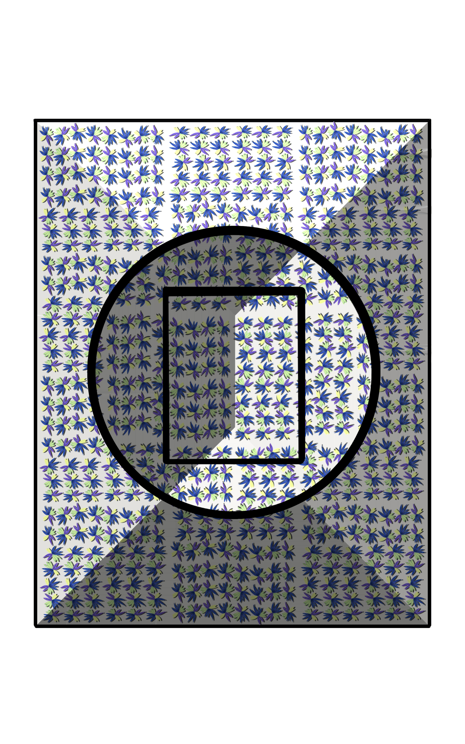 Flower, circle, box, and reverse. - Skylark Design